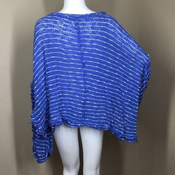 Free People Striped Island Girl Hacci Top (A7) - Picture 2 of 5